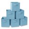 Casafield Set of 6 Collapsible Fabric Cube Storage Bins - Foldable Cloth Baskets for Shelves, Cubby Organizers & More